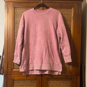 SO Women's Dusty Rose Crew Neck Sweater